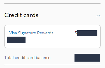 fidelity credit card account management