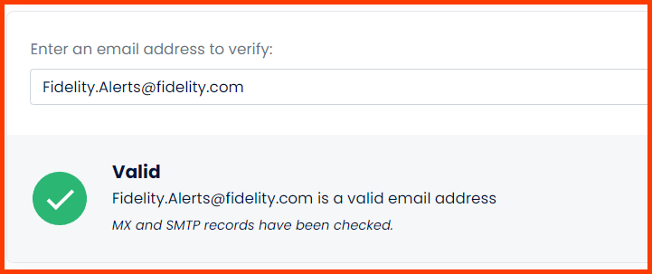 fidelity alerts email scam check